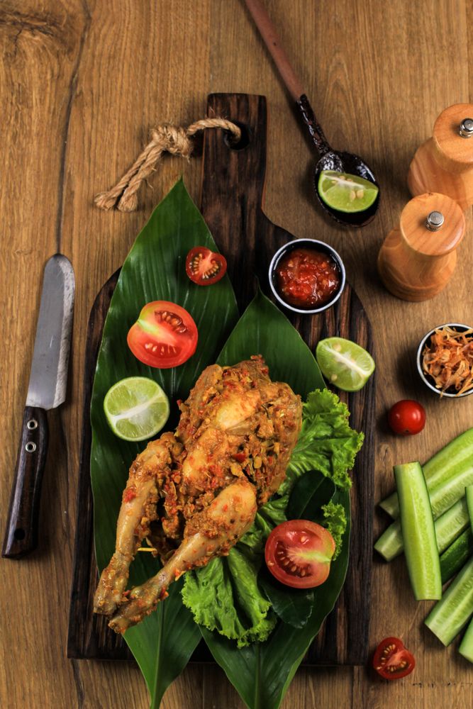 Ayam Betutu, Balinese Roast Chicken Stuffed with Cassava Leaves. - Free ...