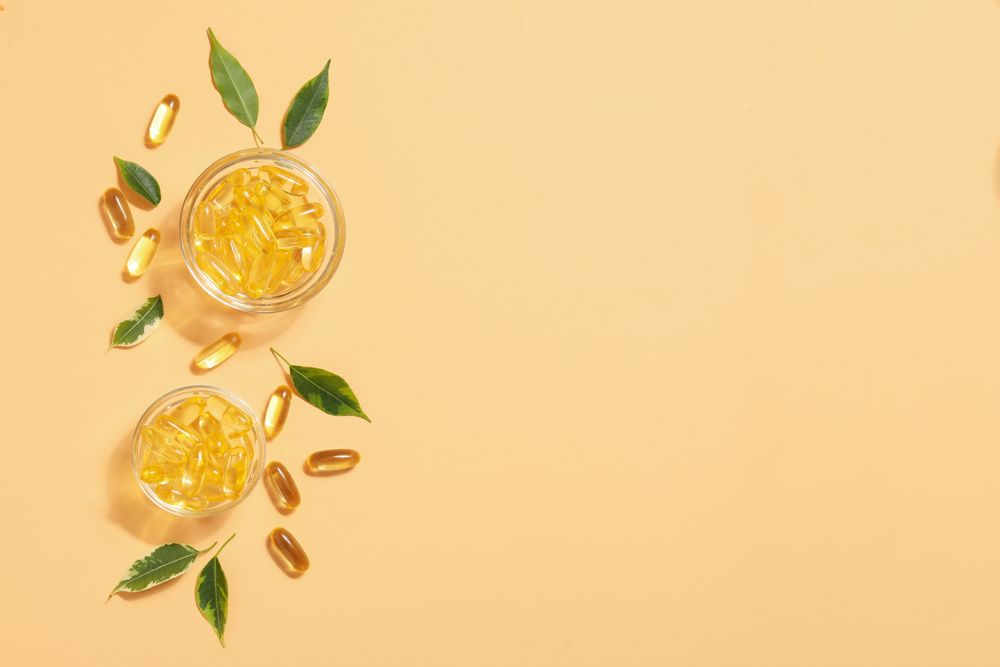 Immunity support capsules - Omega, health care concept