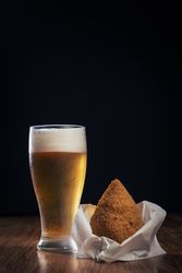 Sicilian Arancino and Beer