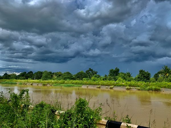 River view with cloudy