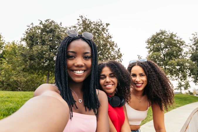 Black Friends Enjoying Summer Together