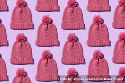 Beanies on pink background 0PEPg5