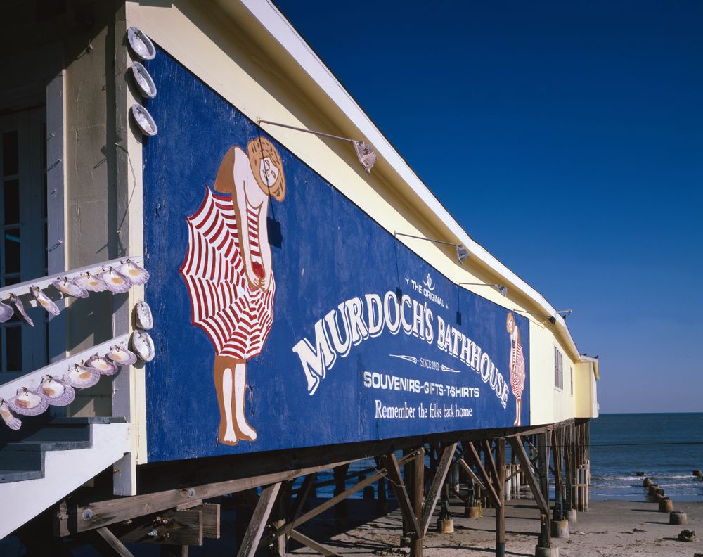 Murdoch's Bathhouse Sign, Galveston, Texas