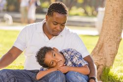 Black Father Worried About His Son