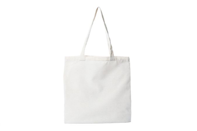 Tote cotton bag isolated on blank background