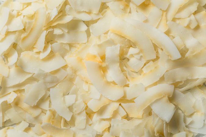 Organic Shredded Coconut in a Bowl