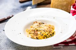 Bowl of Italian homemade pasta