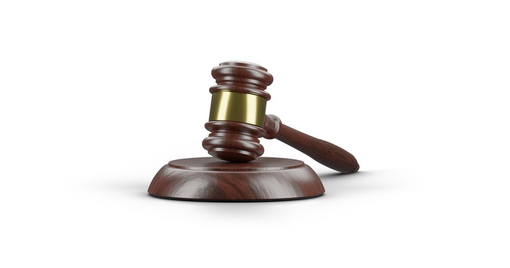 Law Gavel at Various Angles Isolated