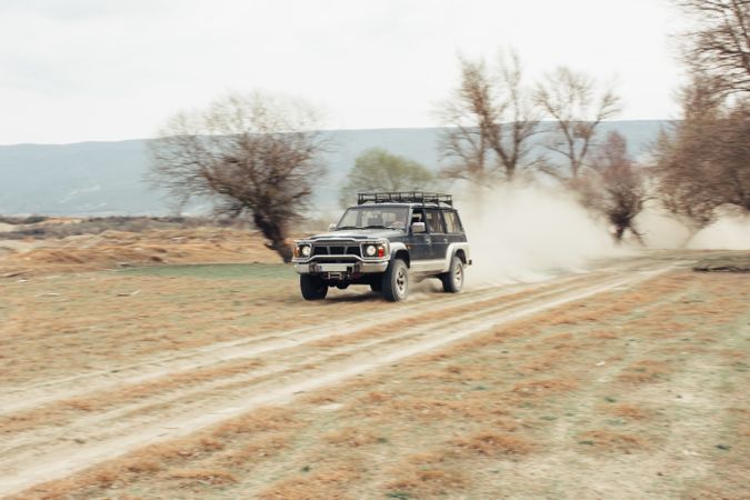 Off road riding in countryside