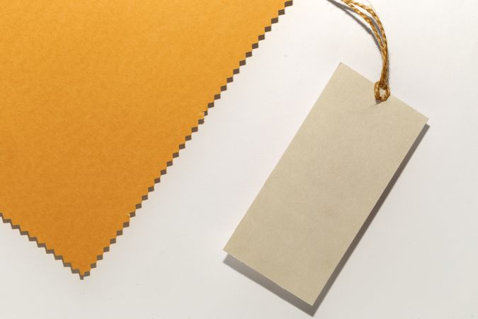 Cardboard labels for price or advertising