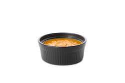 Concept of tasty food, sweet potato puree, isolated on plain background