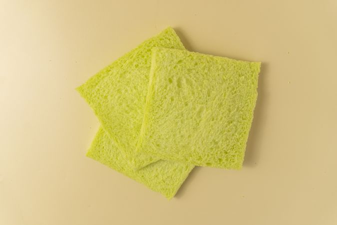 Soft pandan flavored bread without crust