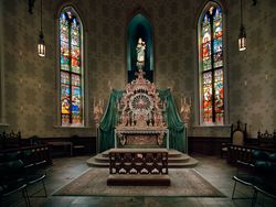 Sanctuary of the Basilica of the Sacred Heart, at the University of Notre Dame, South Bend, Indiana