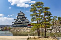 Exterior view of Matsumoto Castle Park in Japan