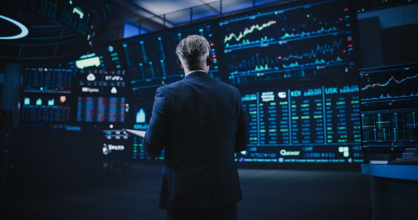 Professional Investment Banker at Work