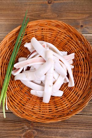 Raw Squid.