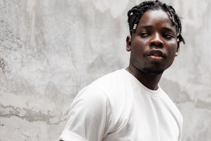 Black man with unique hair