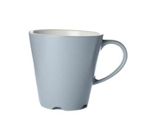 Empty ceramic cup isolated on blank background