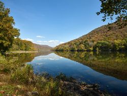 New River near Sandstone Falls State Park in West Virginia