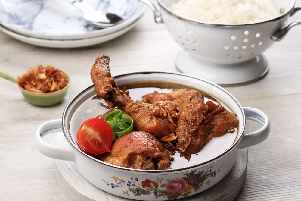 Semur Ayam, Indonesian Chicken Stew with Sweet Soy Sauce