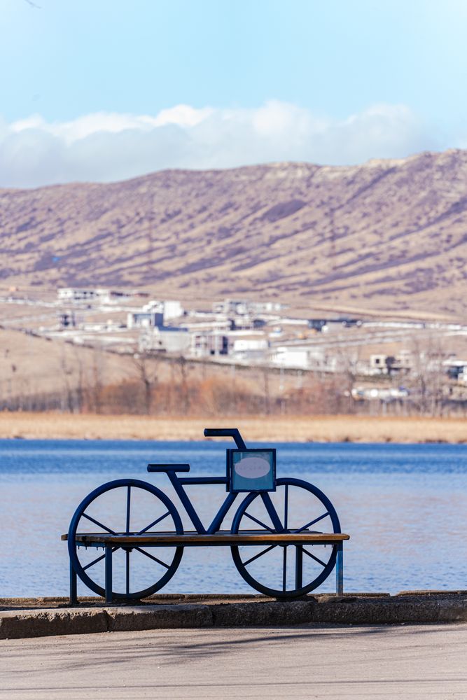 Lisi lake close to Tbilisi in the winter season