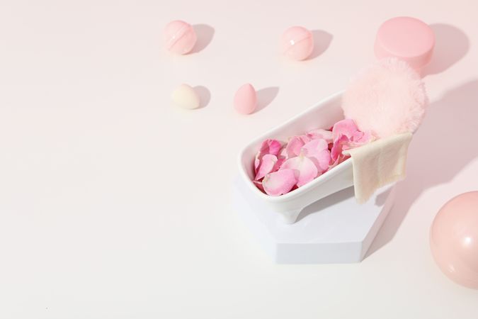 Concept of cosmetic and beauty care, space for text