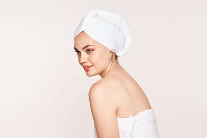 female with radiant body after cosmetic procedure