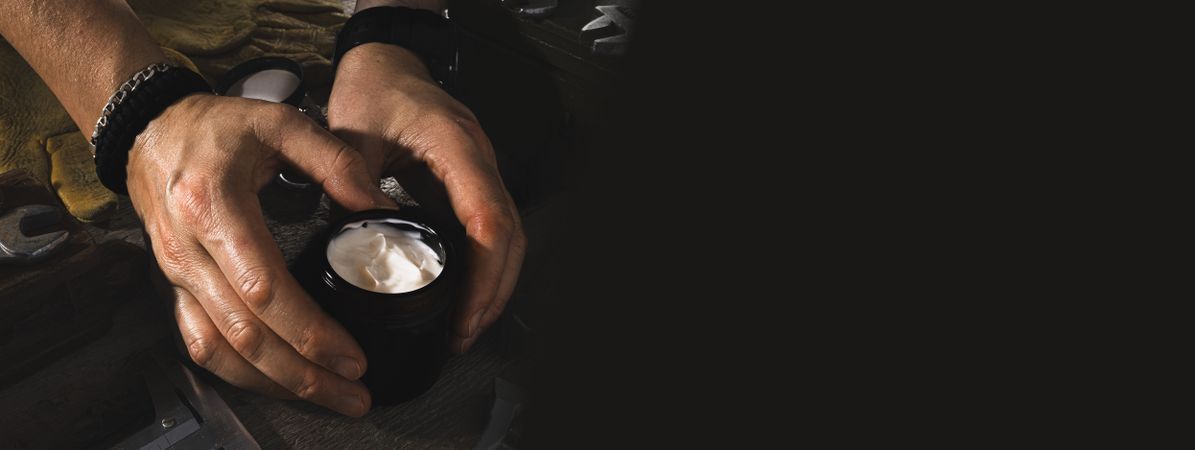 Men’s Hand Cream Jar