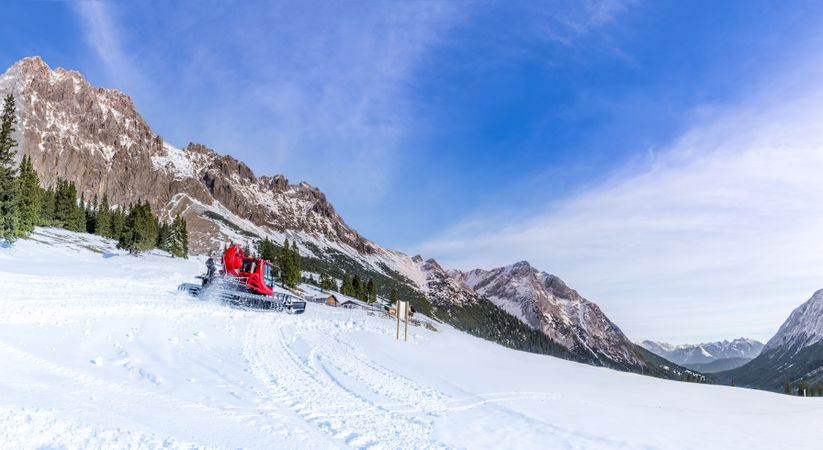 Winter on the Austrian mountain peaks