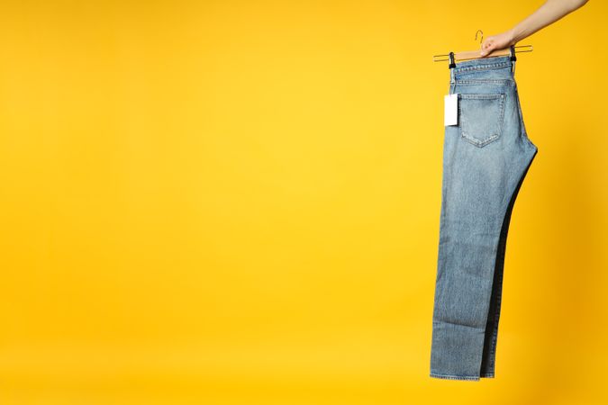 Concept of jeans, casual clothes concept, jeans as daily wear