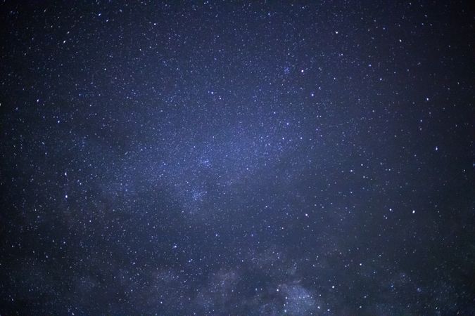 milky way galaxy with cloud and space dust in the universe, Long exposure photograph, with grain.