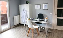 Interior of empty doctor's office