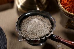 Salt in a bowl