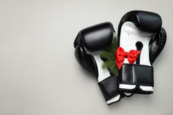 Concept of sport and Happy New Year, space for text