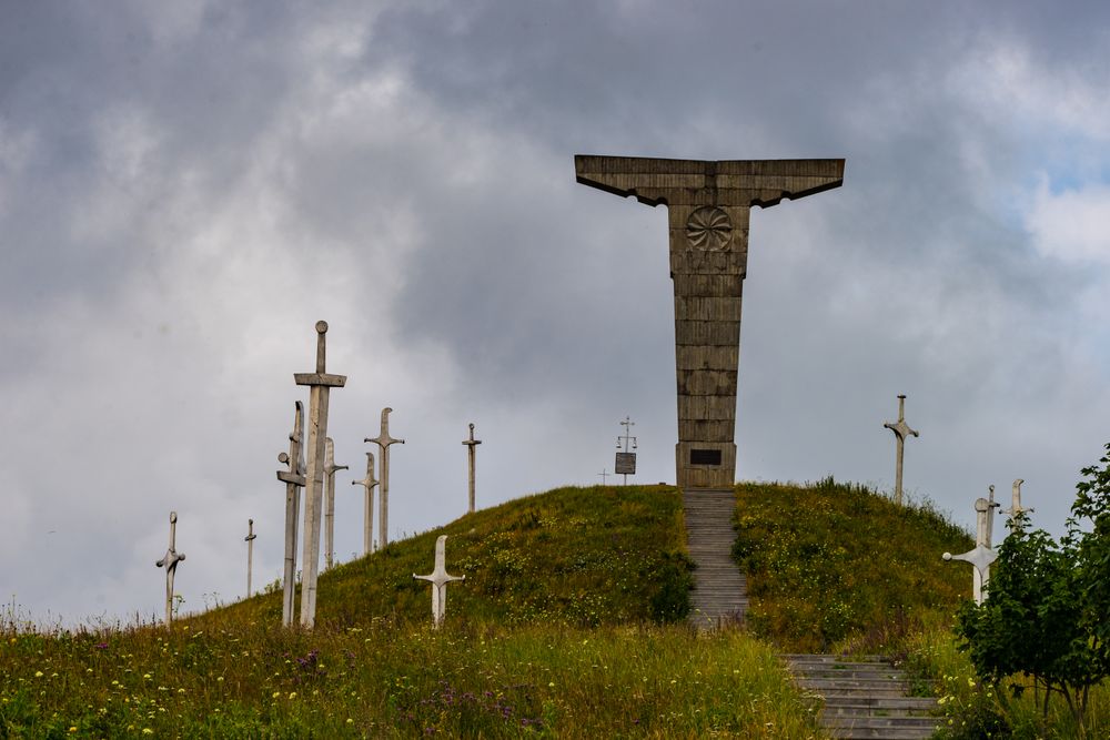 Monument of Didgori battle in the Caucasus