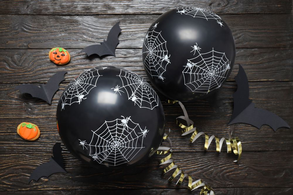 Concept of Halloween mood, Halloween vibes balloons