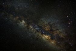 Milky way galaxy with stars and space dust in the universe
