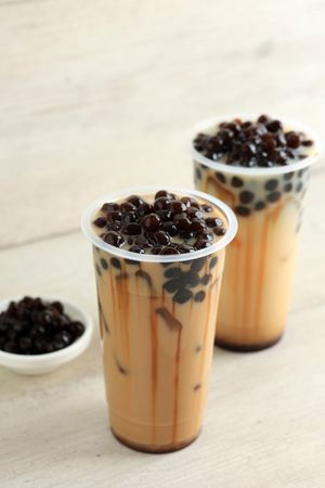 Two Glass of Taiwan Milk Bubble Tea