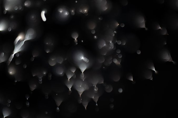 Bright fireworks on night sky