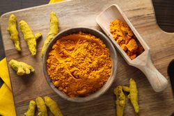 Fragrant seasoning - turmeric, one of the main ingredients in Indian curry