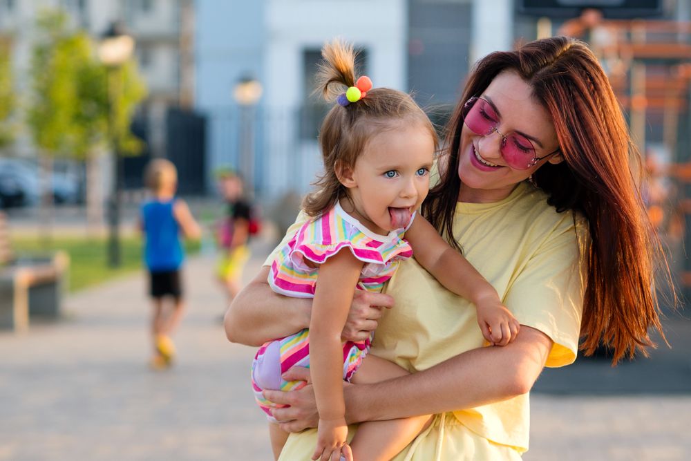 Toddler and mother