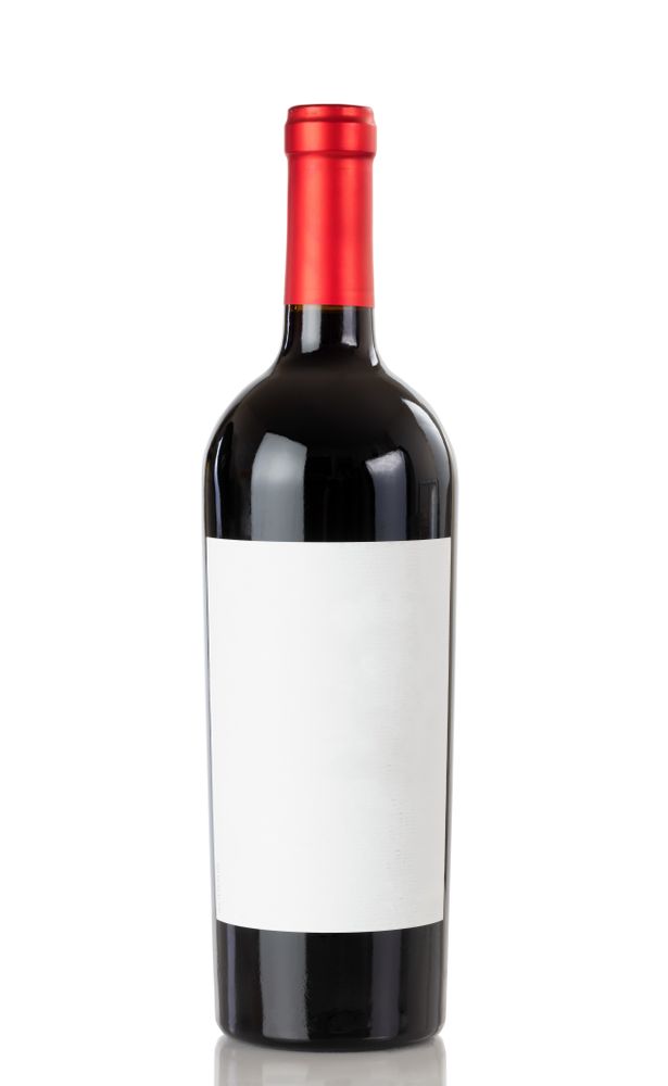 Full bottle of red wine