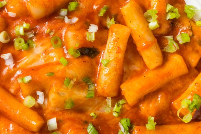 Homemade Cheesy Korean Tteokbokki