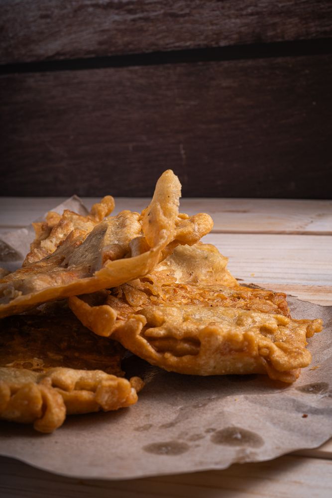 Fried tempeh traditional food from indonesia