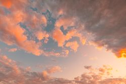 Colorful clouds at sunset