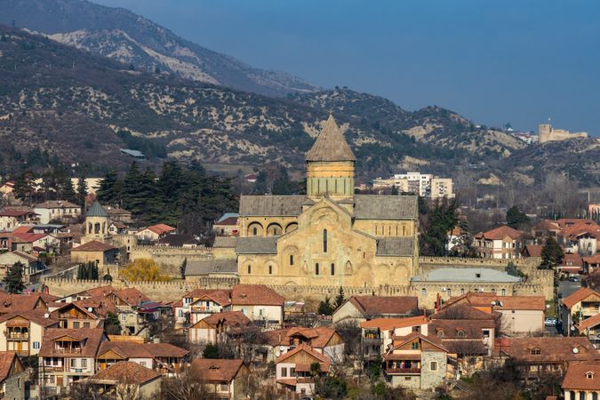 View of the ancient capital of Georgia, Mtskheta
