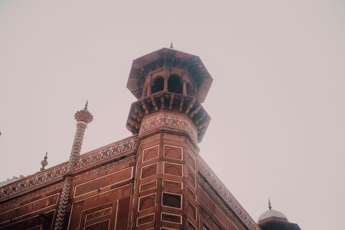 Beautiful old building and cloudy sky
