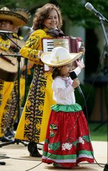 Washington, DC, USA - May 7, 2007: Cinco de Mayo celebration on the South Lawn of the White House