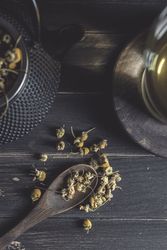 Dried chamomile for herbal tea