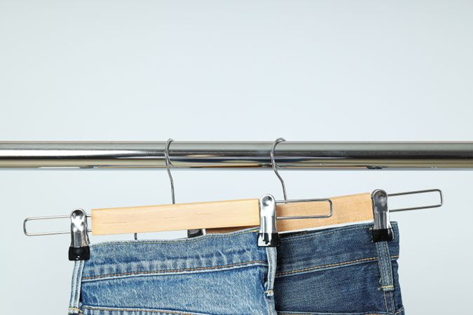 Concept of modern casual clothes - jeans, jeans trousers